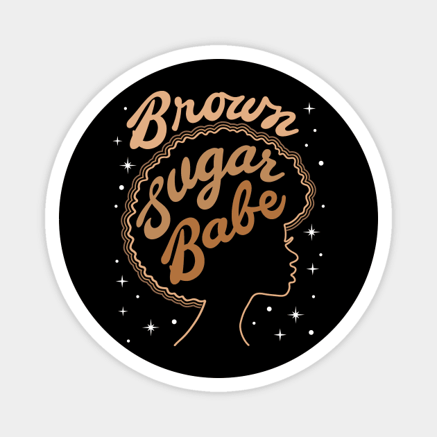 Brown Sugar Babe Magnet by teewyld